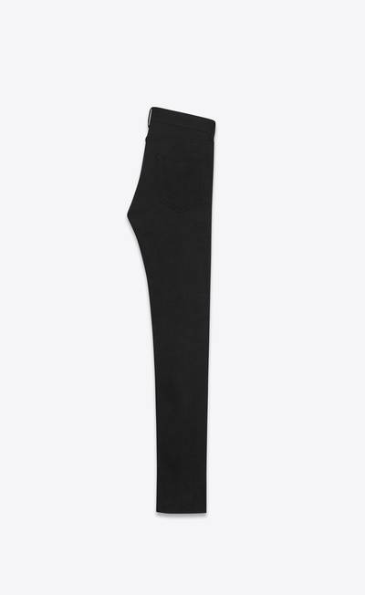 SAINT LAURENT skinny-fit jeans in worn black stretch denim outlook