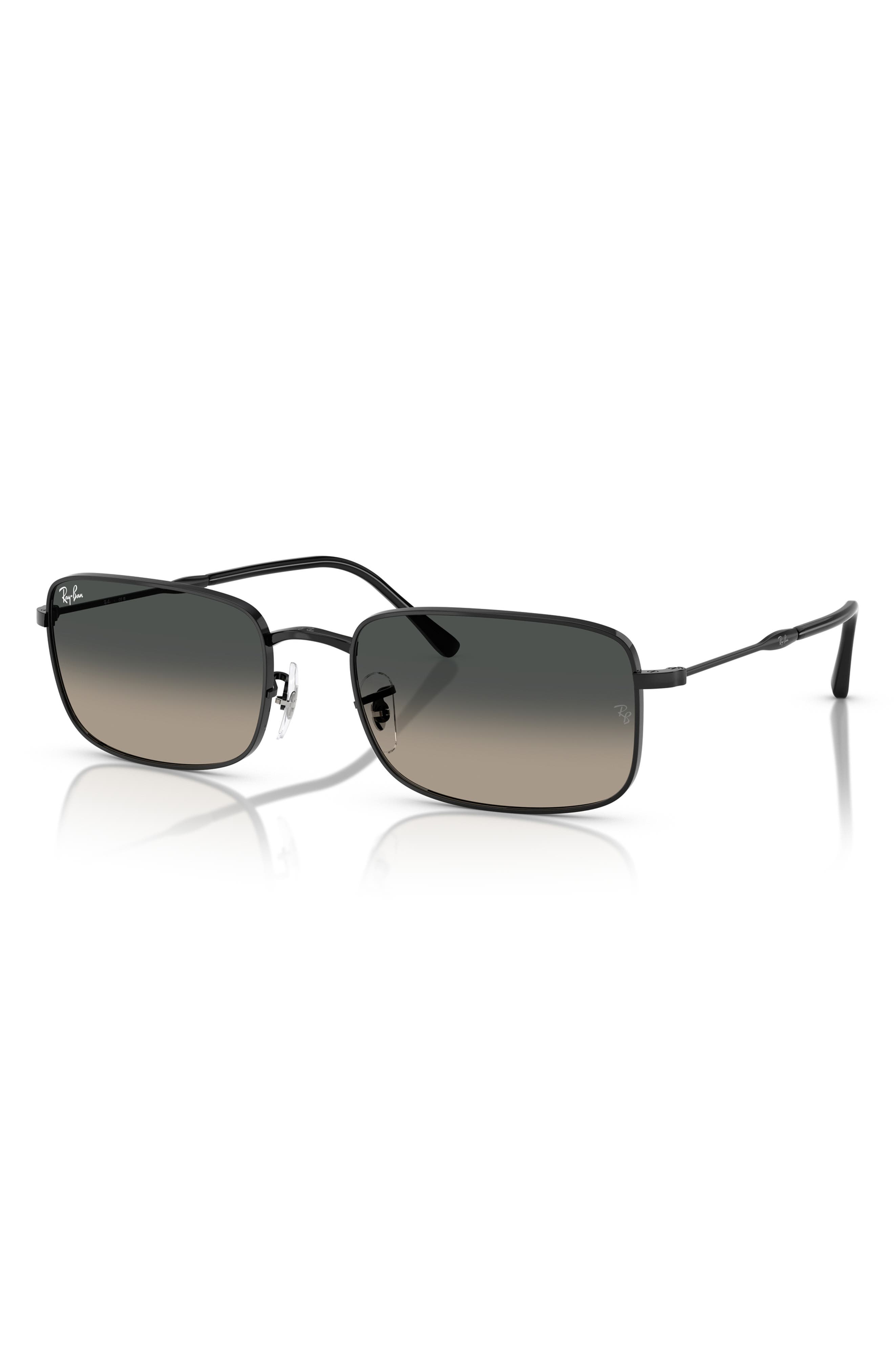 Ray-Ban 59mm Gradient Rectangle Sunglasses in Black at Nordstrom - 2