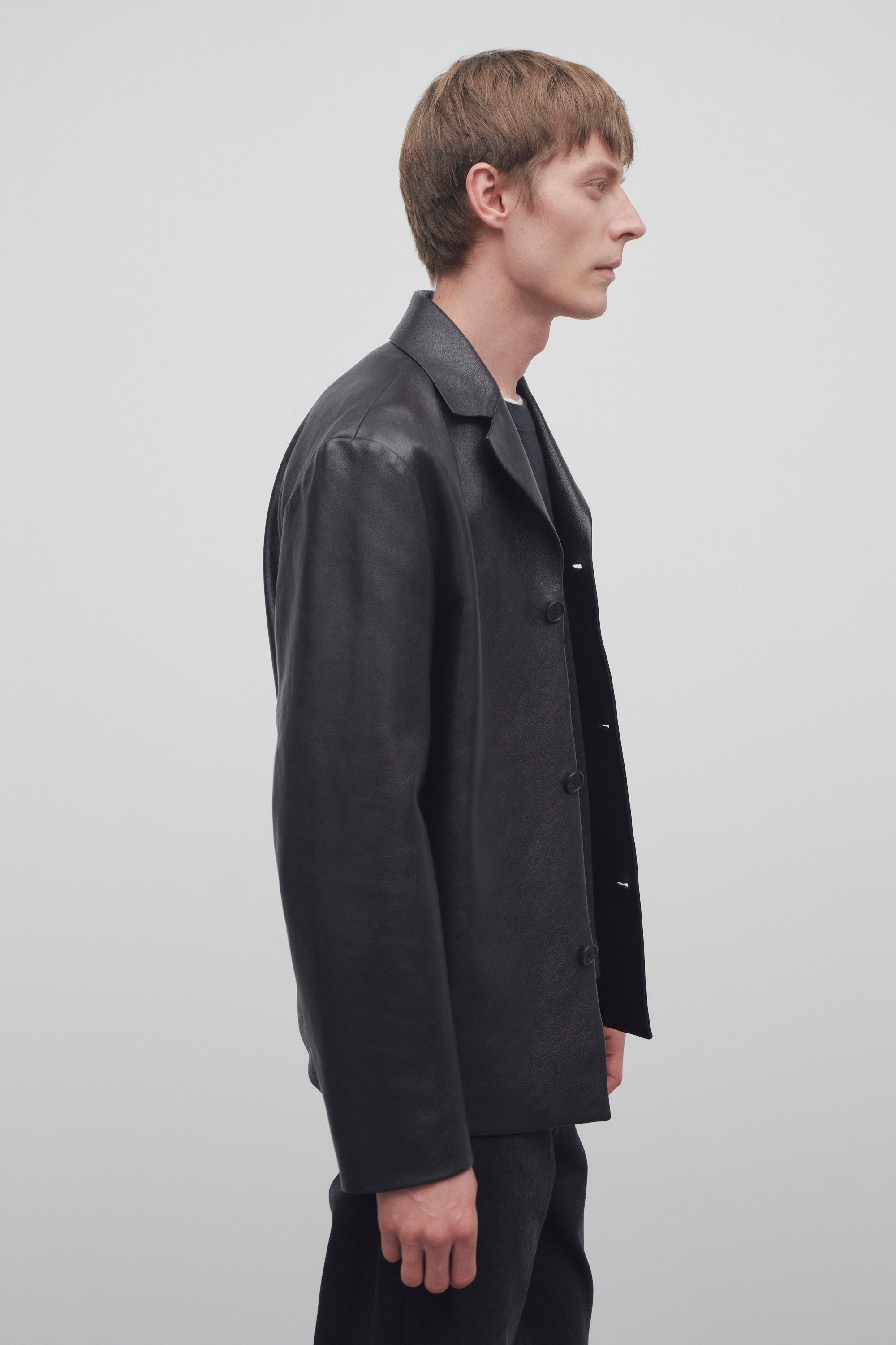The Row Brodie Jacket in Leather | REVERSIBLE