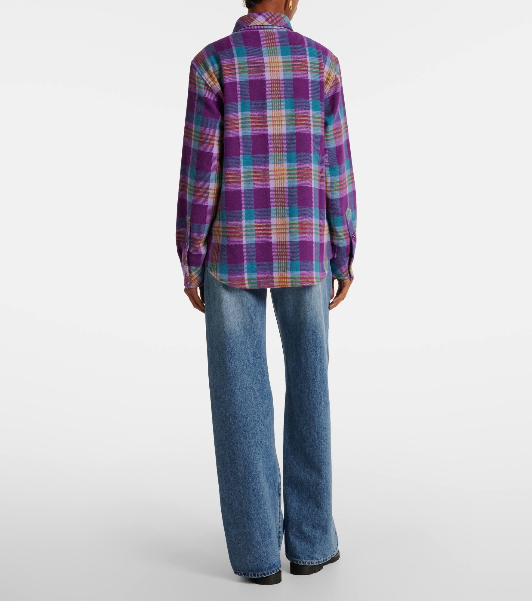 Jean's Glade plaid cashmere shirt - 3