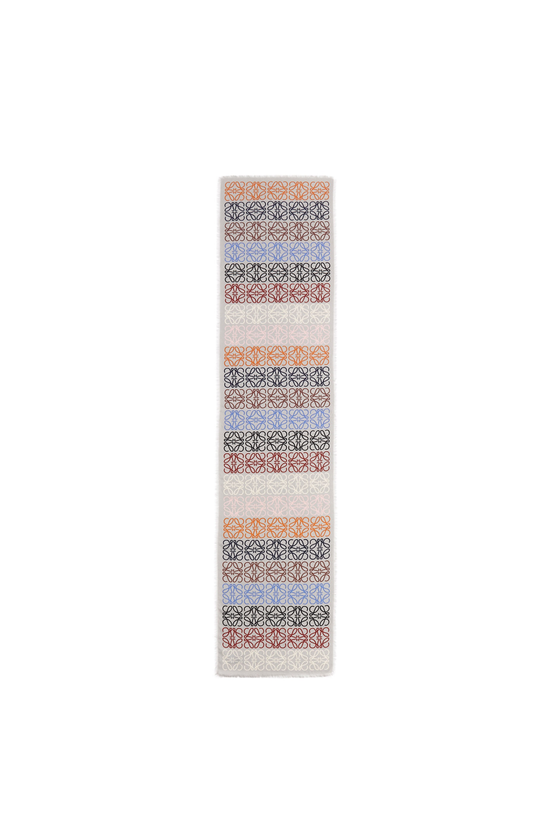 Anagram lines scarf in wool and cashmere 2