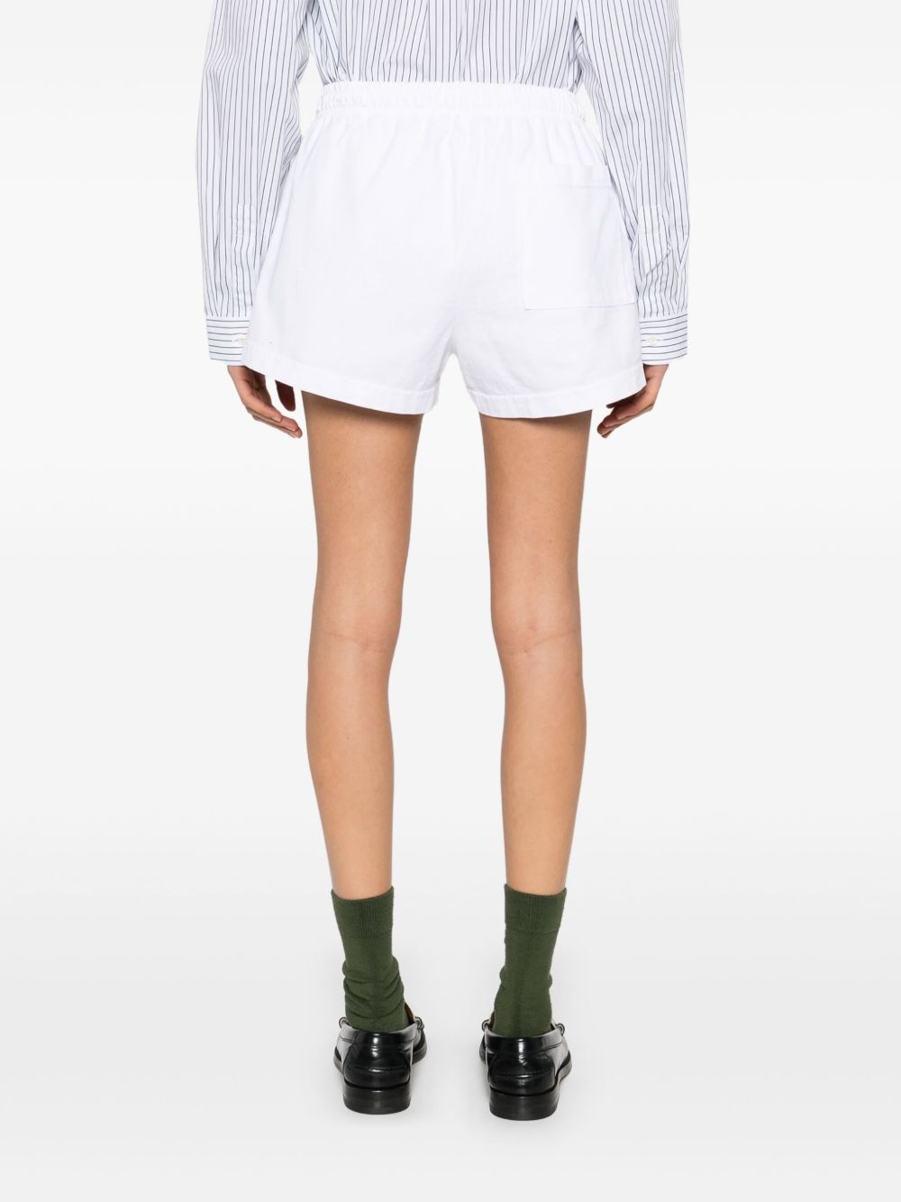 logo-print shorts - 4