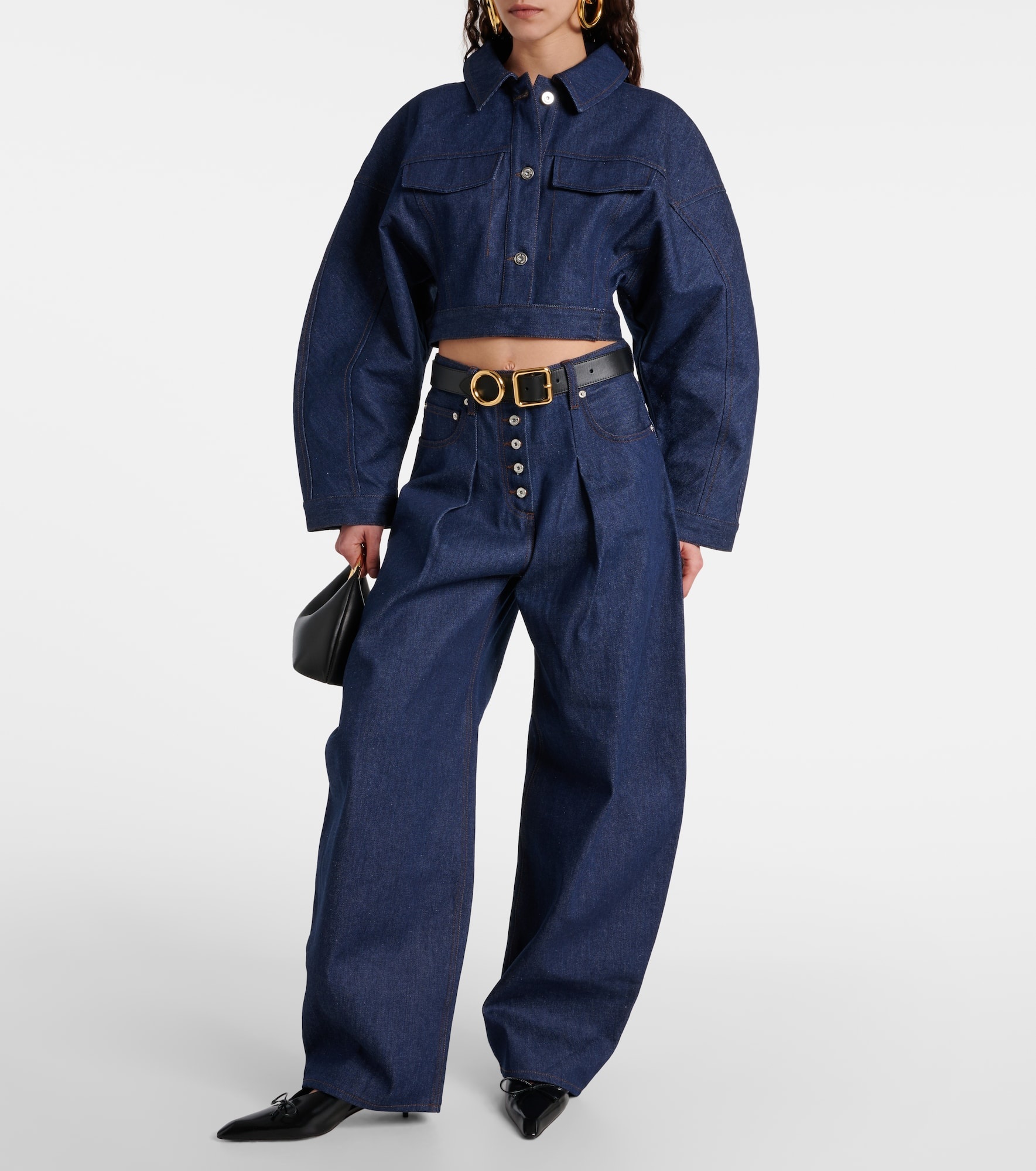 De-Nîmes Ovalo mid-rise wide-leg jeans - 2
