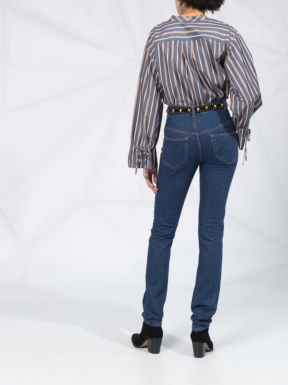 high-waisted skinny jeans - 6