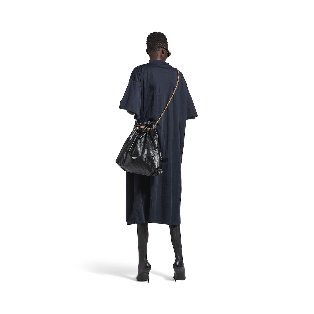 Women's Crush Medium Tote Bag in Black - 8