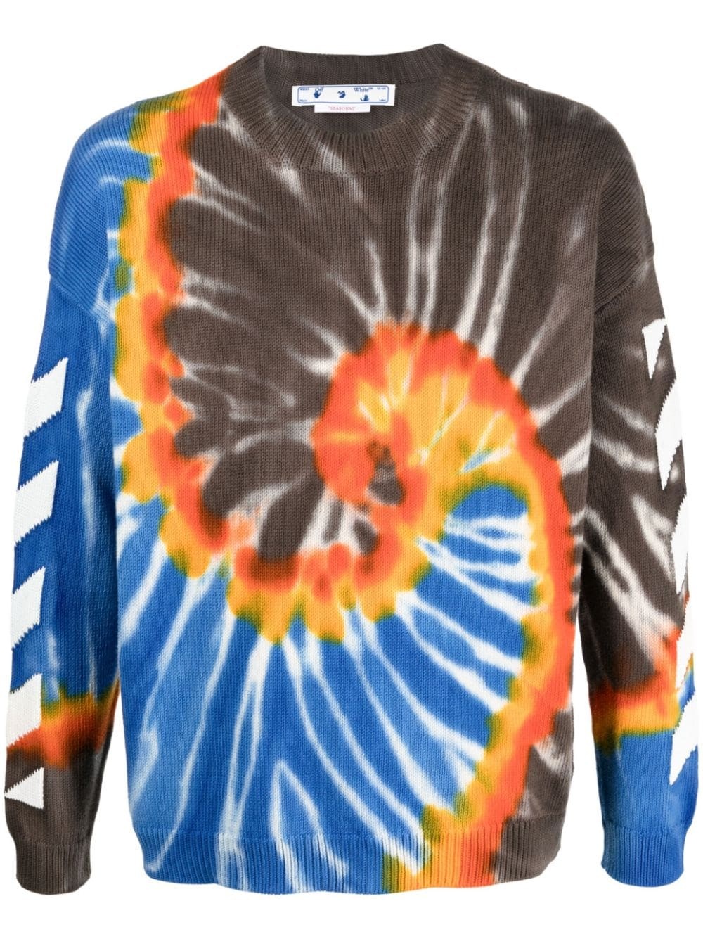 Arrows motif tie-dye sweatshirt - 1