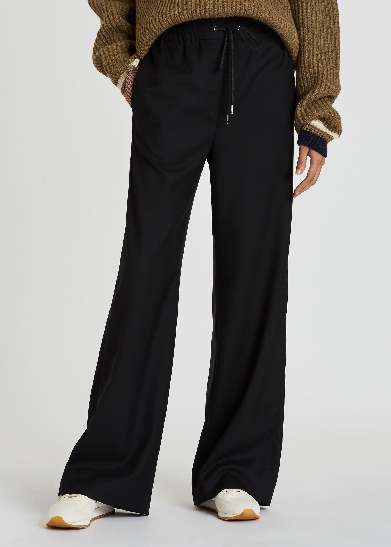 A Suit To Travel In - Drawstring Wide Leg Trousers - 2