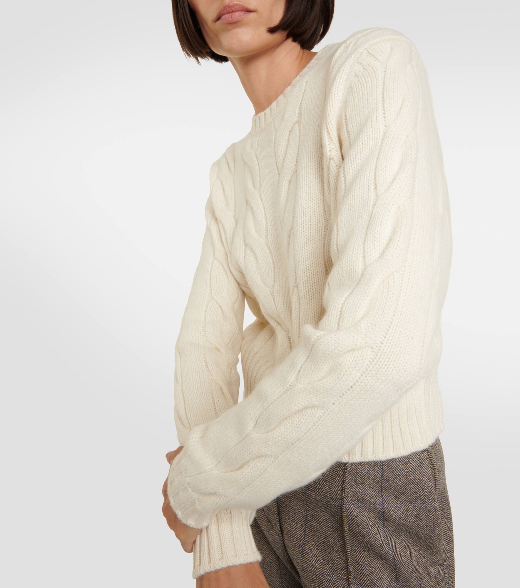 Cable-knit cashmere sweater - 4