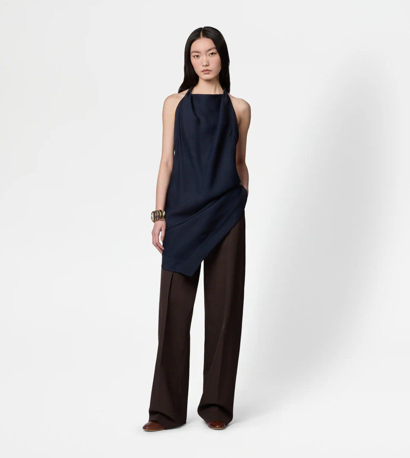 Tod's PANTS IN WOOL BLEND GABARDINE - BROWN outlook