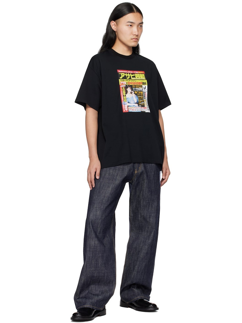 MASTERMIND WORLD Black Weekly Asahi Geino T-shirt outlook