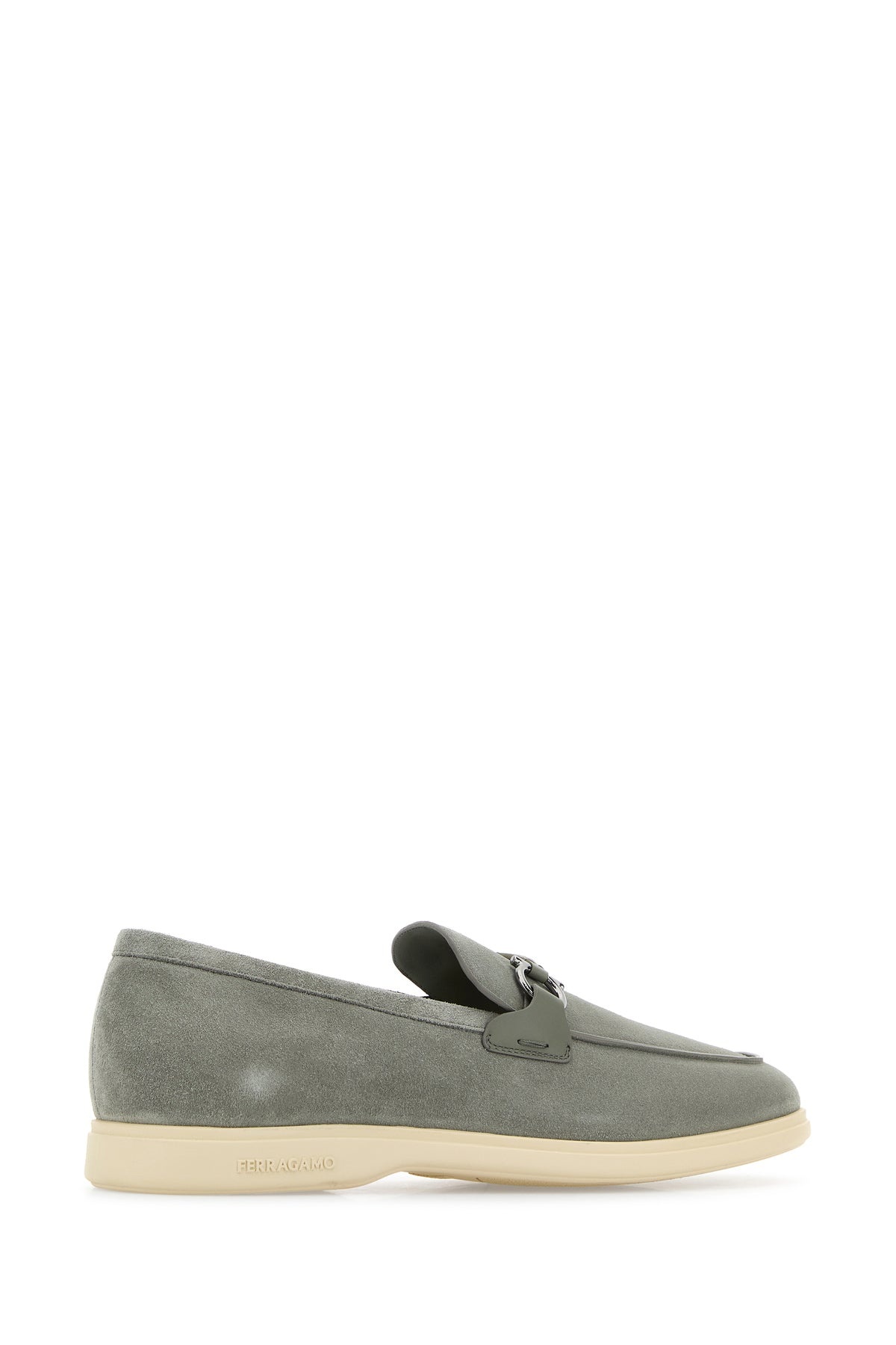 Grey suede Cosimo loafers - 3