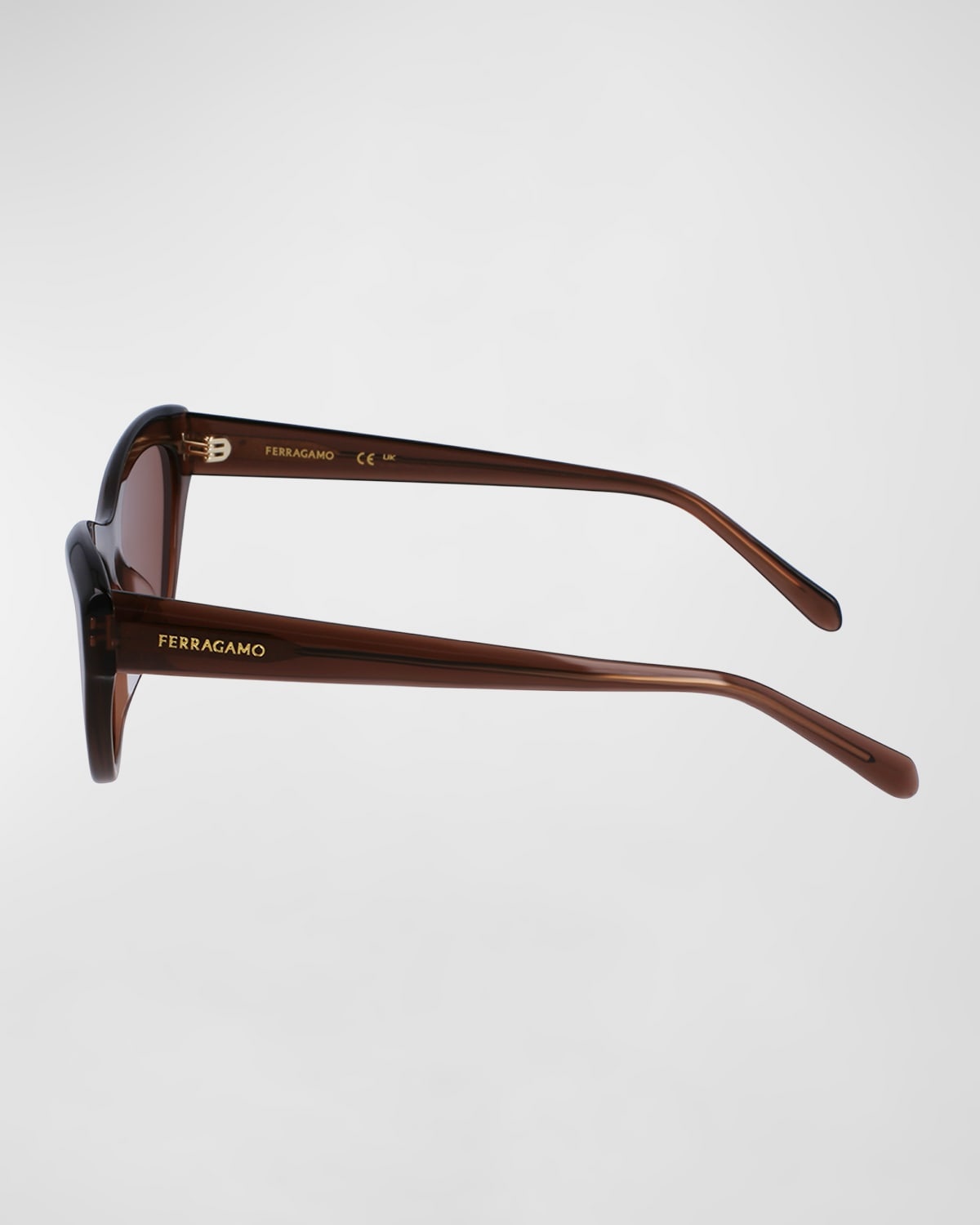 Sleek Logo Acetate Cat-Eye Sunglasses - 4
