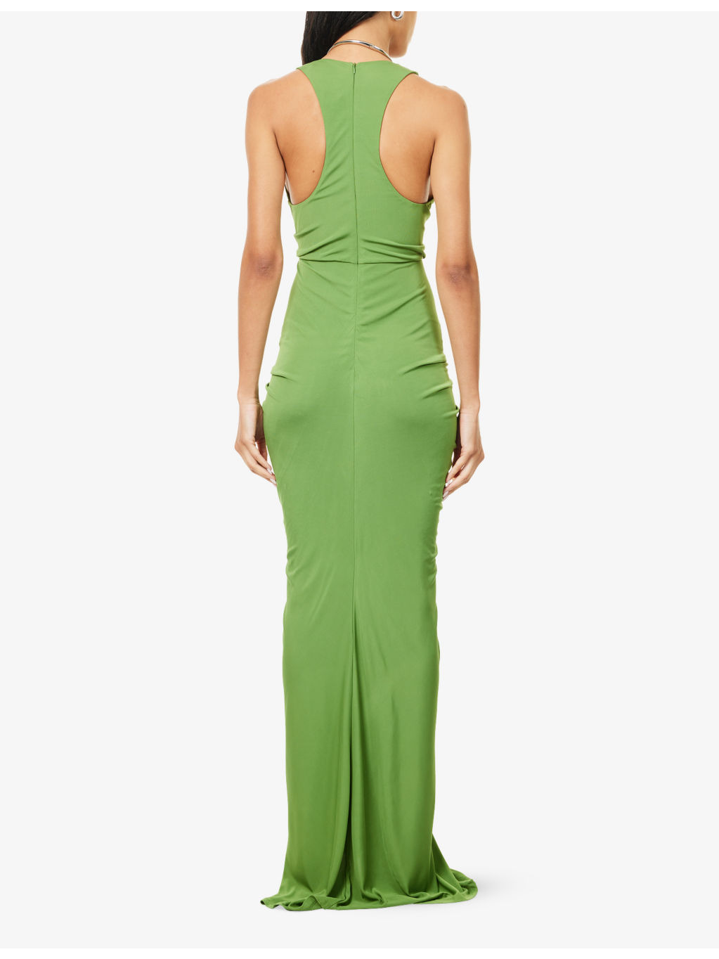 Vivenda Drape-Front Jersey Maxi Dress - 4
