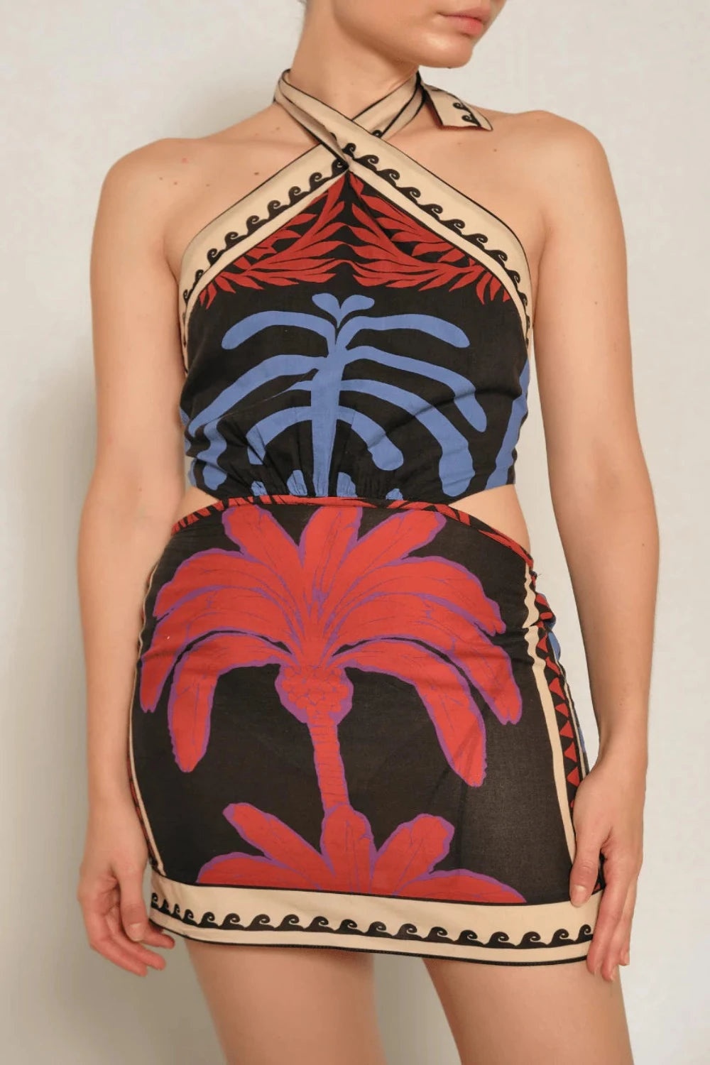 Awash Mystery Mini Dress African Waves - 2