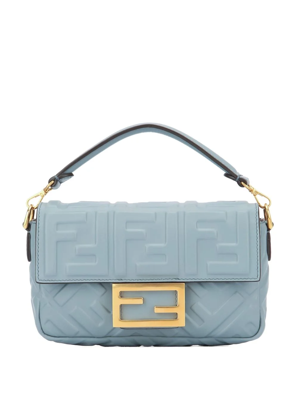 Fendi Women Baguette Mini Leather Handbag - 1