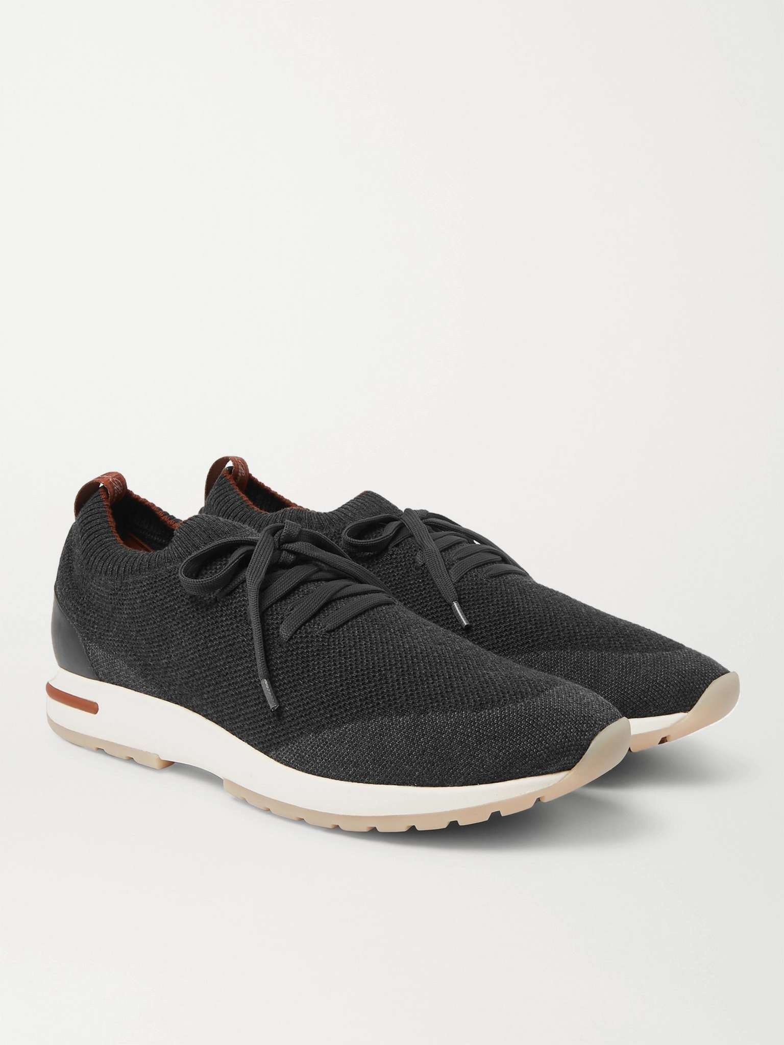 360 Lp Flexy Walk suede and leather-trimmed wool sneakers