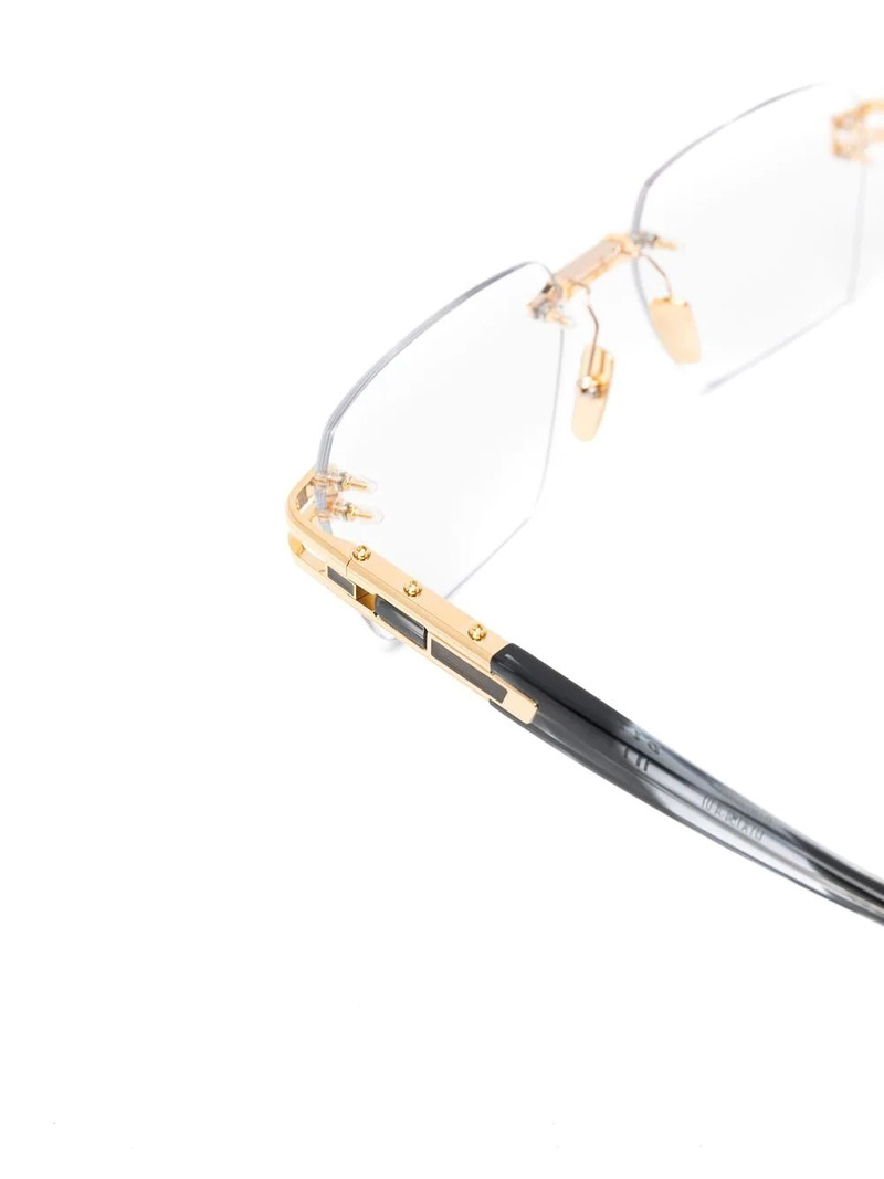 rimless square glasses 3