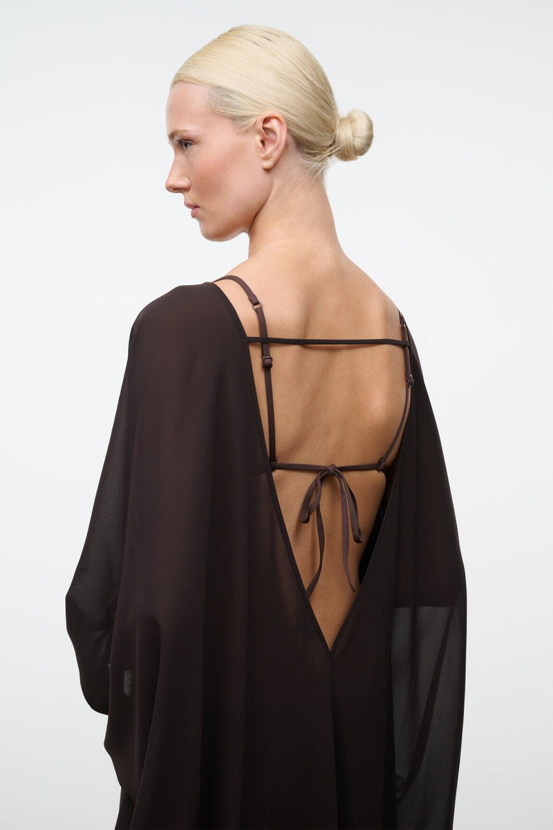 STAUD NOUR DRESS ESPRESSO 4