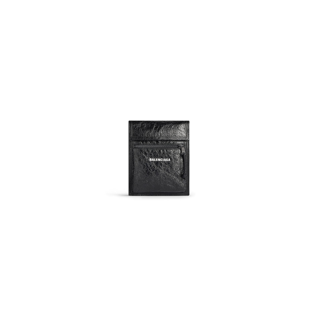 Men's Explorer Small Pouch With Strap in Black - 4