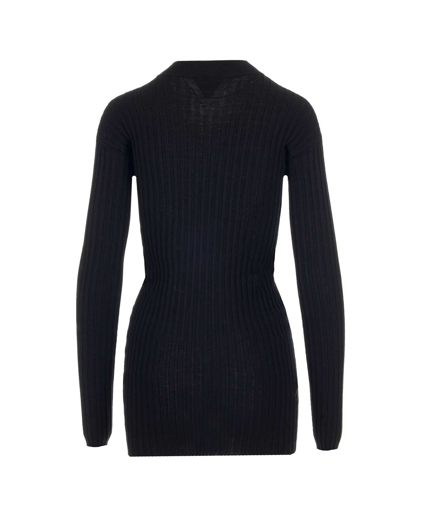 Ribbed Knit Sweater - 2
