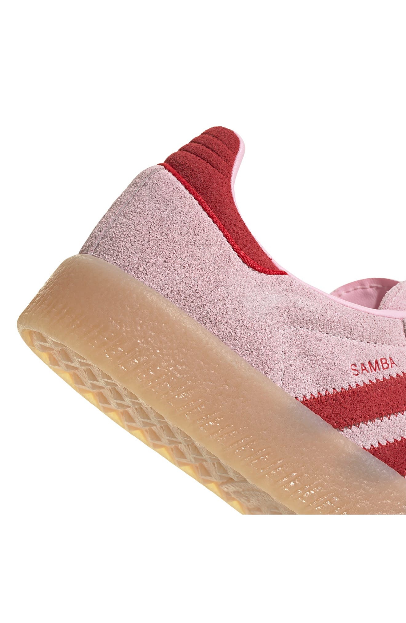 adidas Sambae Sneaker in Clear Pink/scarlet/Gum 3 at Nordstrom - 7