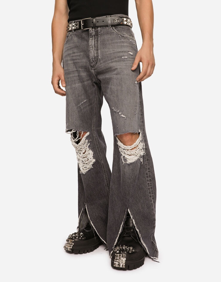Calfskin nappa belt with studs - 2
