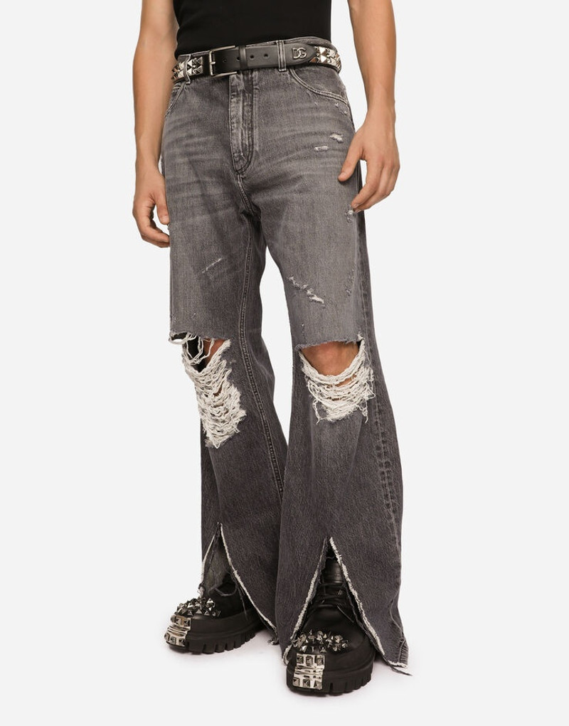 Dolce & Gabbana Calfskin nappa belt with studs outlook