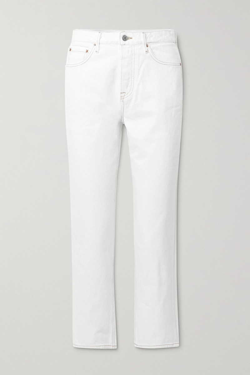 GRLFRND Reed cropped mid-rise slim-leg jeans outlook