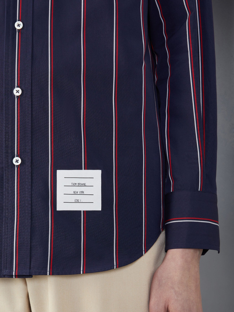Stripe Poplin Armband Shirt 6