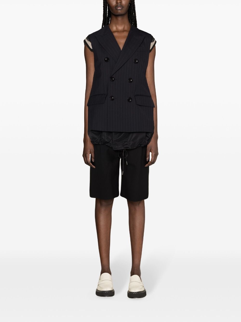 deconstructed double-breasted gilet - 2