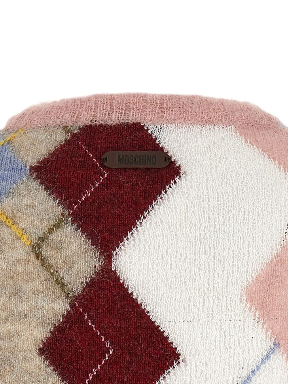 diamond-pattern sweater - 4
