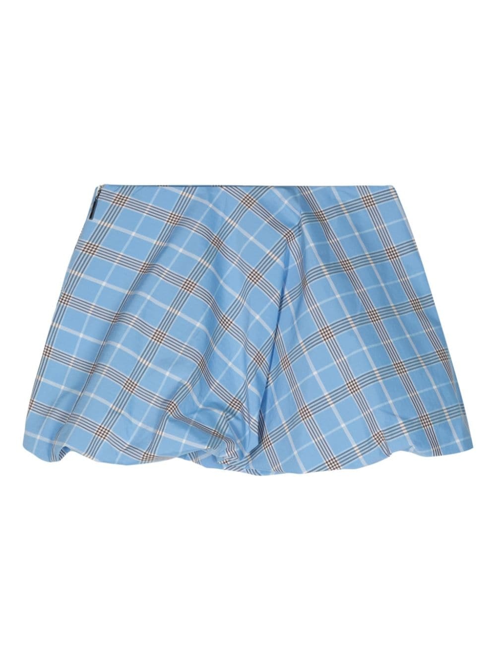 plaid puffball miniskirt - 2