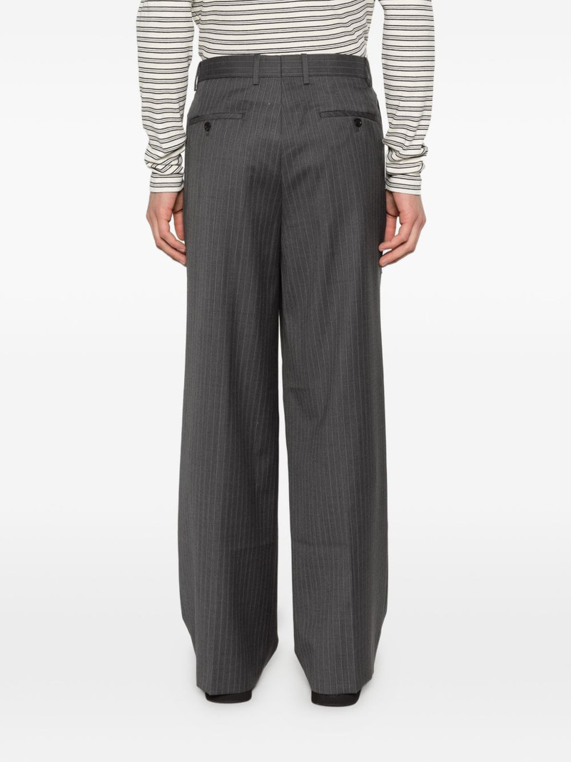 striped pleated tailored trousers 4