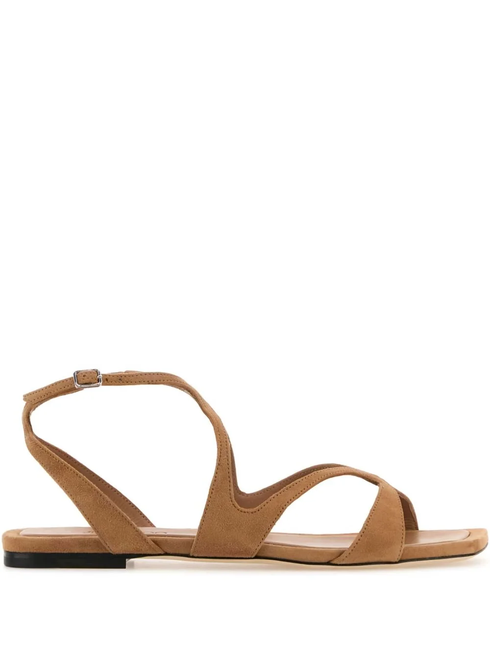 buckle-fastening suede sandals - 1