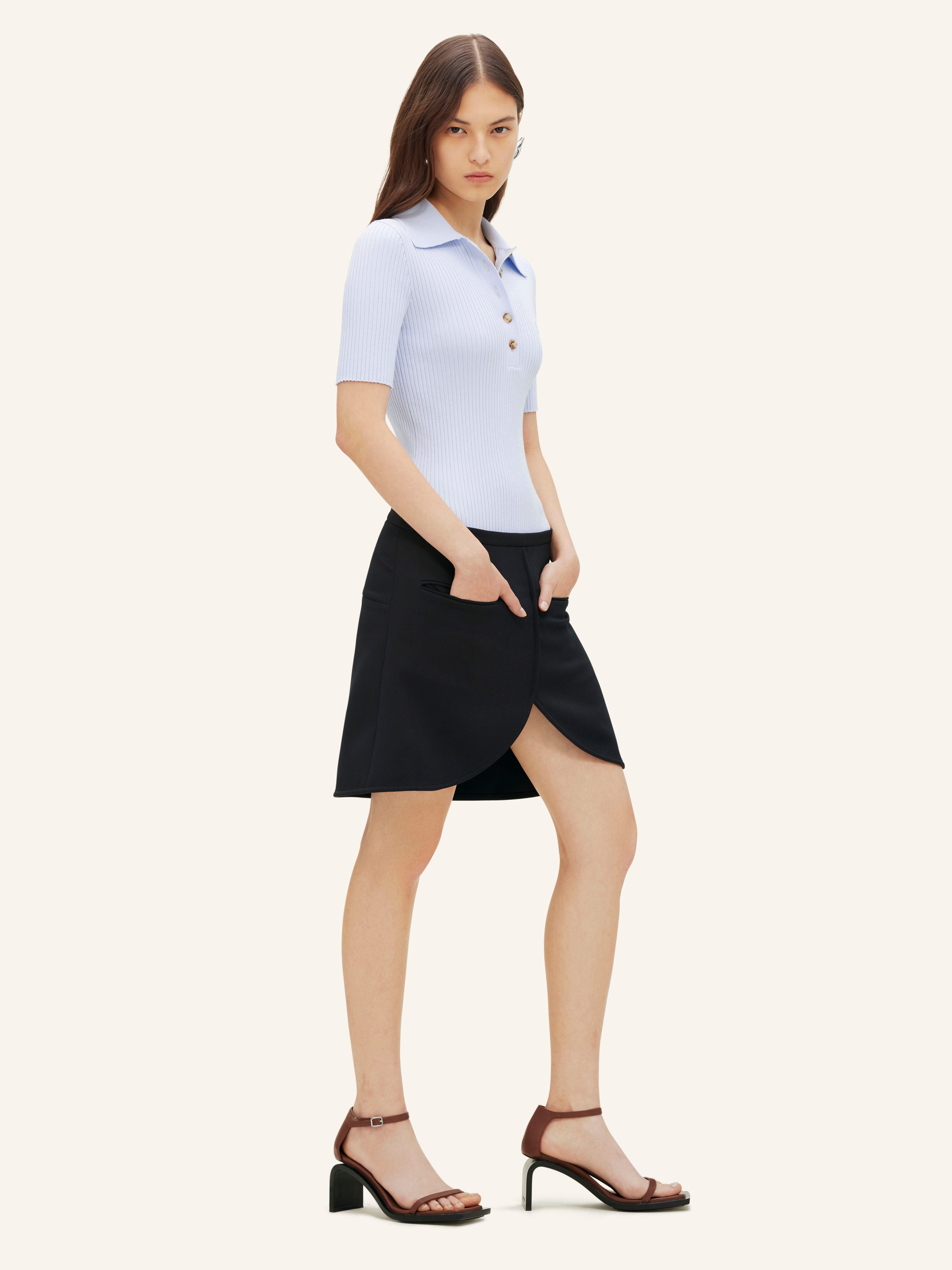 ICONIC RIB KNIT POLO SHIRT - 3
