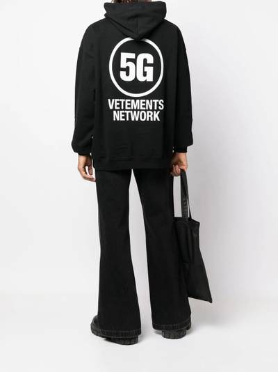 VETEMENTS 'Vetements Network' drawstring hoodie outlook