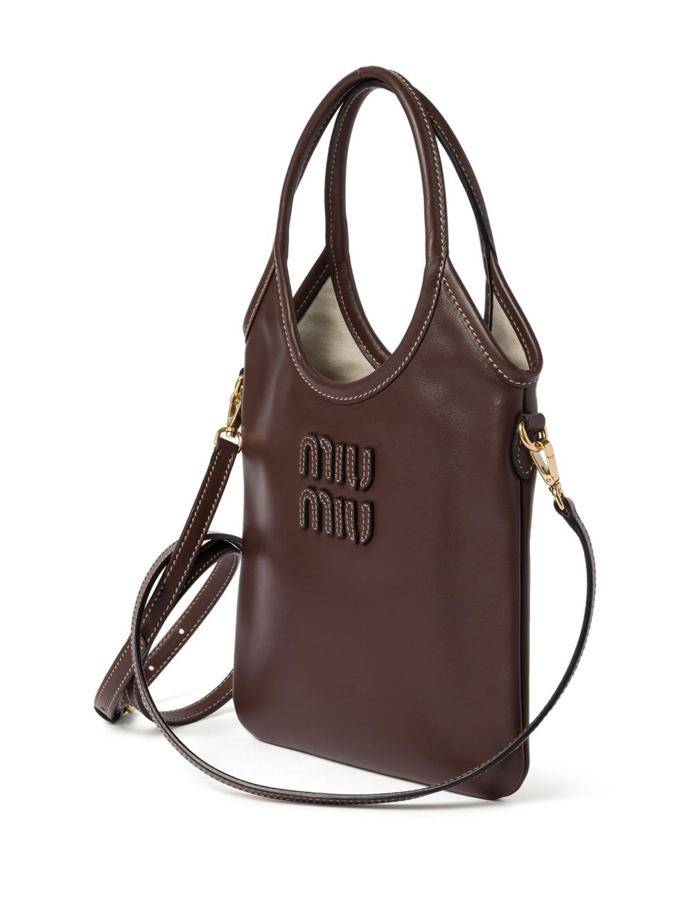Ivy leather tote bag - 5