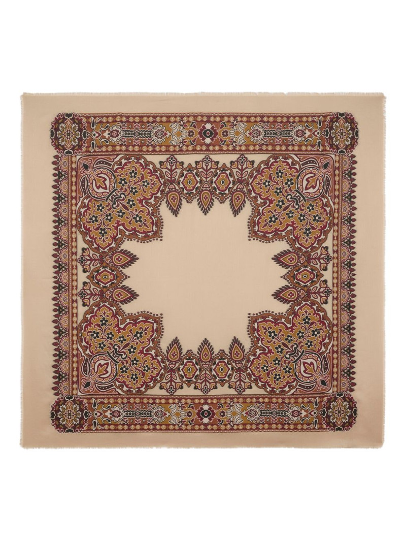 floral-jacquard scarf 1