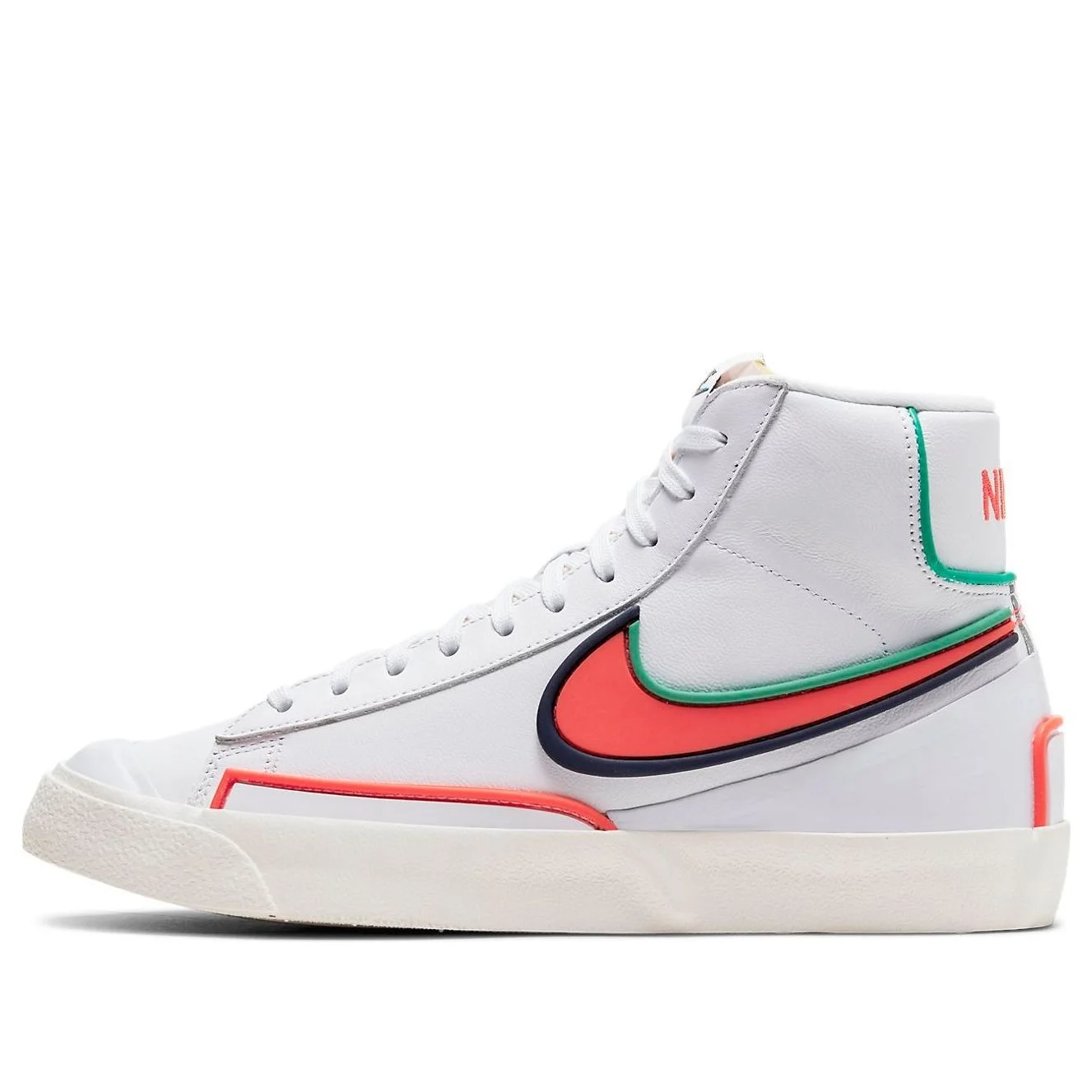 (WMNS) Nike Blazer Mid '77 'Infinite White Crimson' DC1746-103 - 1