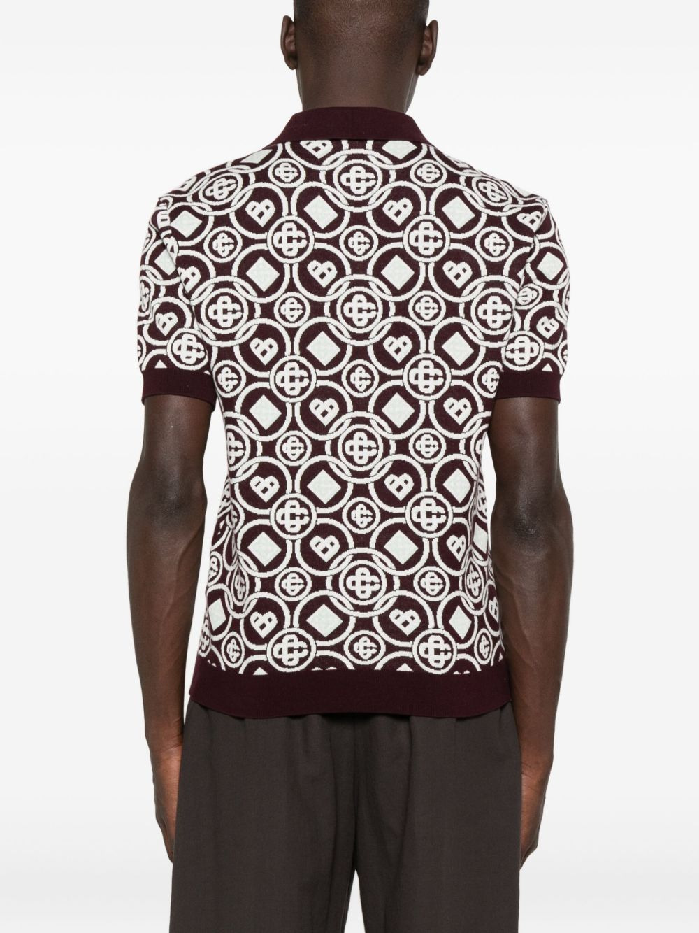 monogram polo shirt - 3