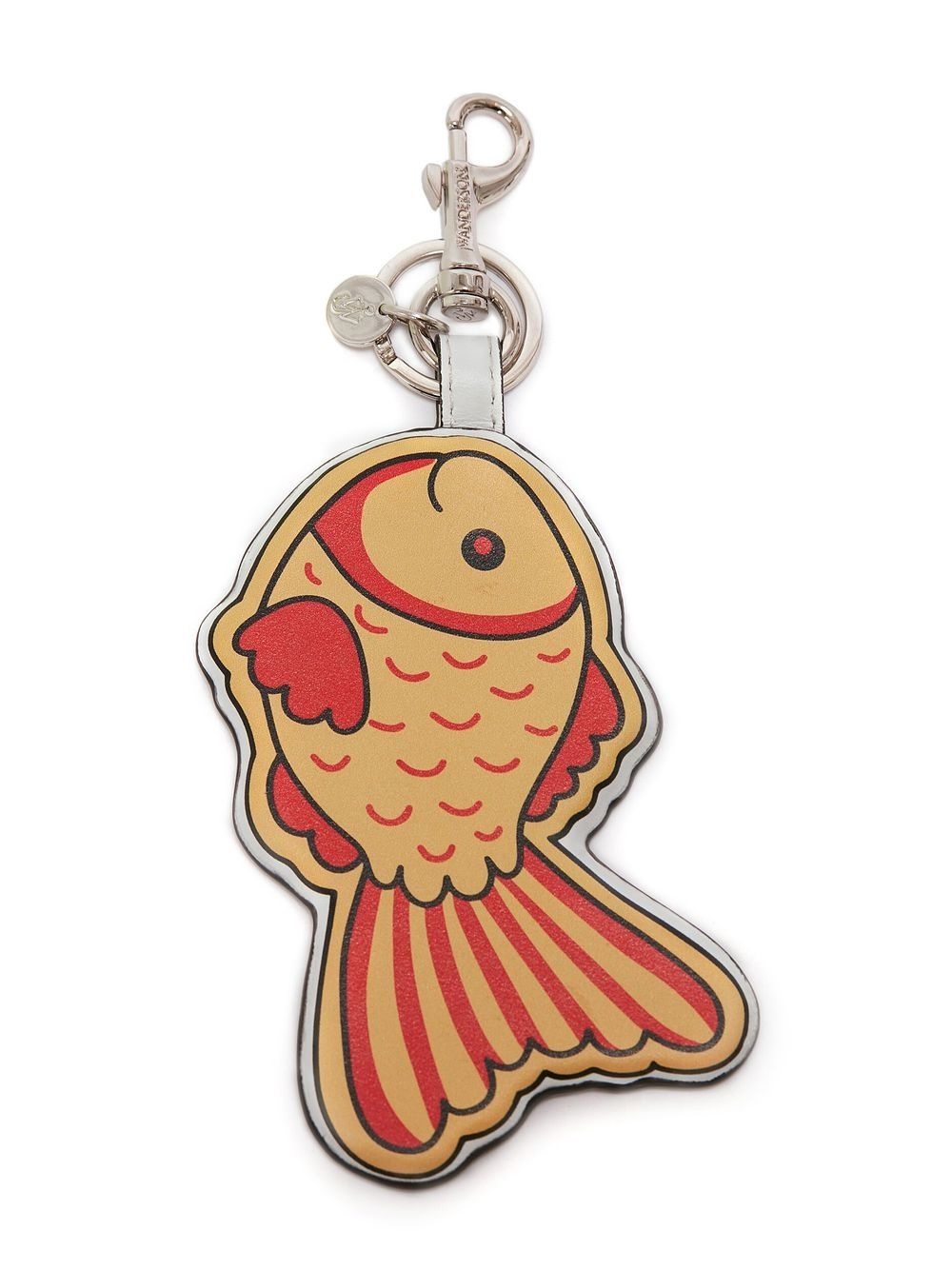 Gold Fish leather keyring - 1