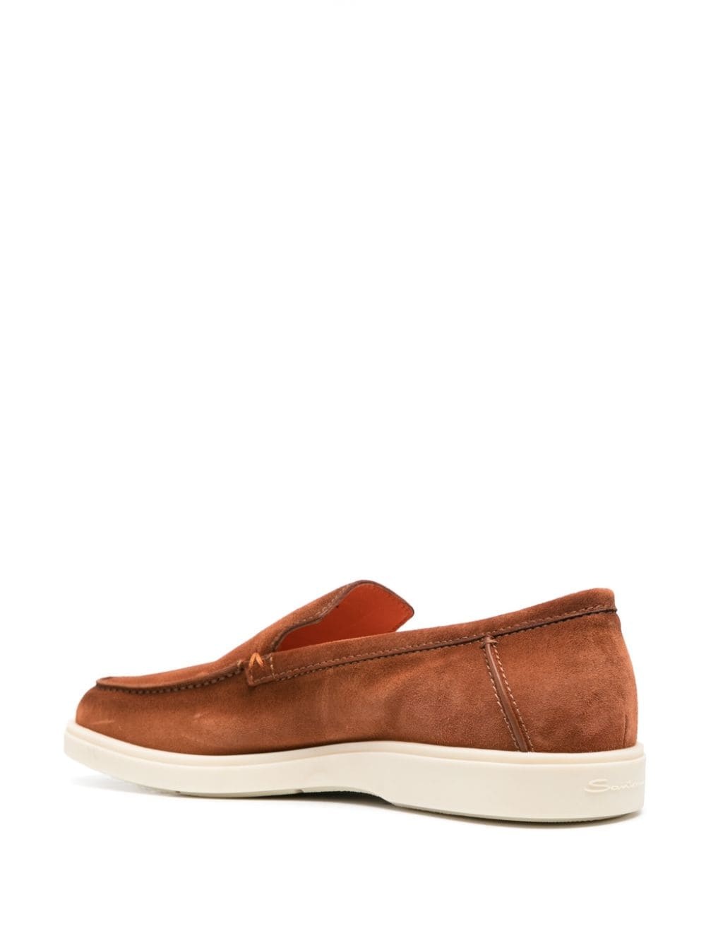 almond-toe suede loafers - 3