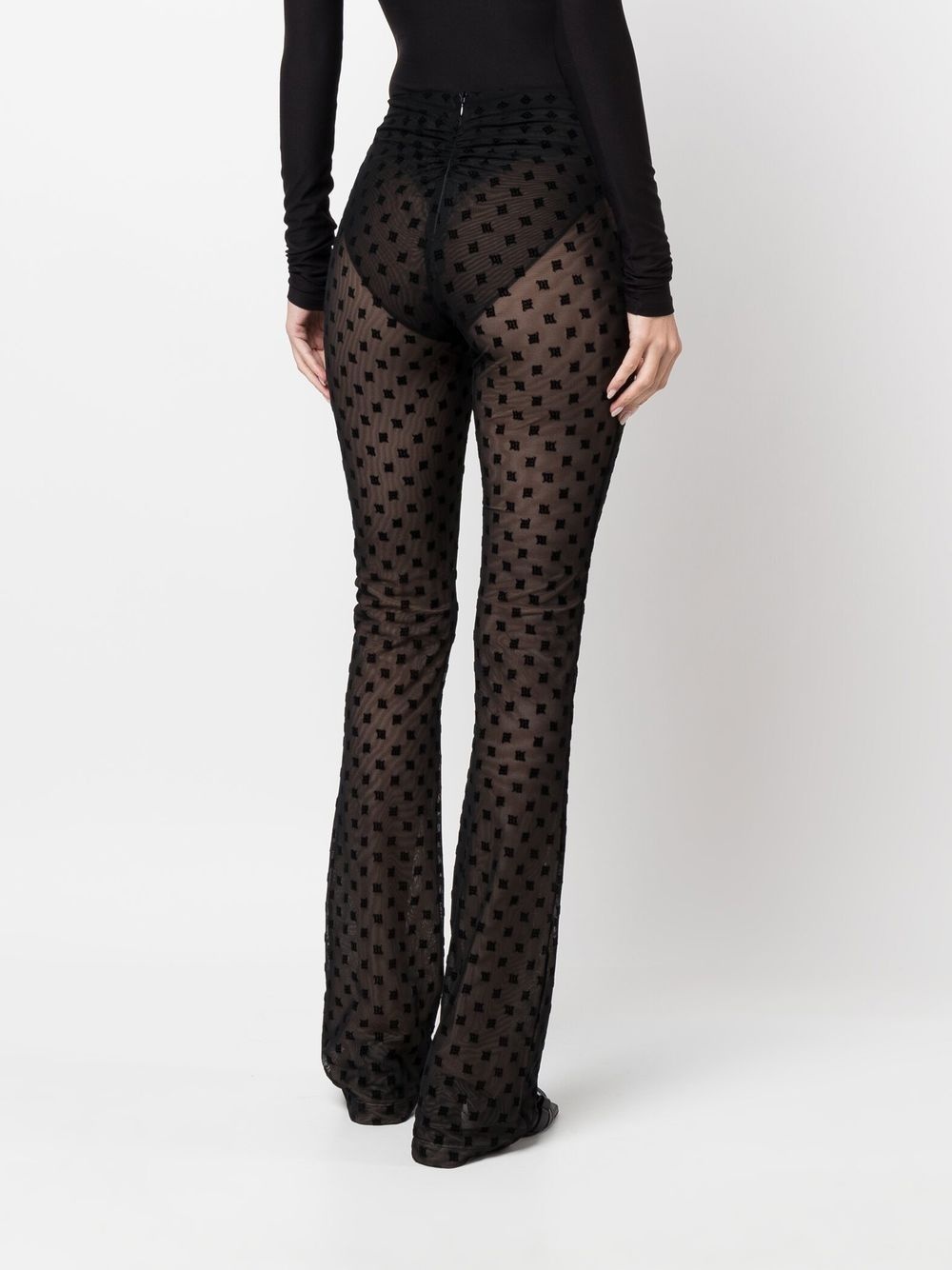 sheer long leg trousers - 4
