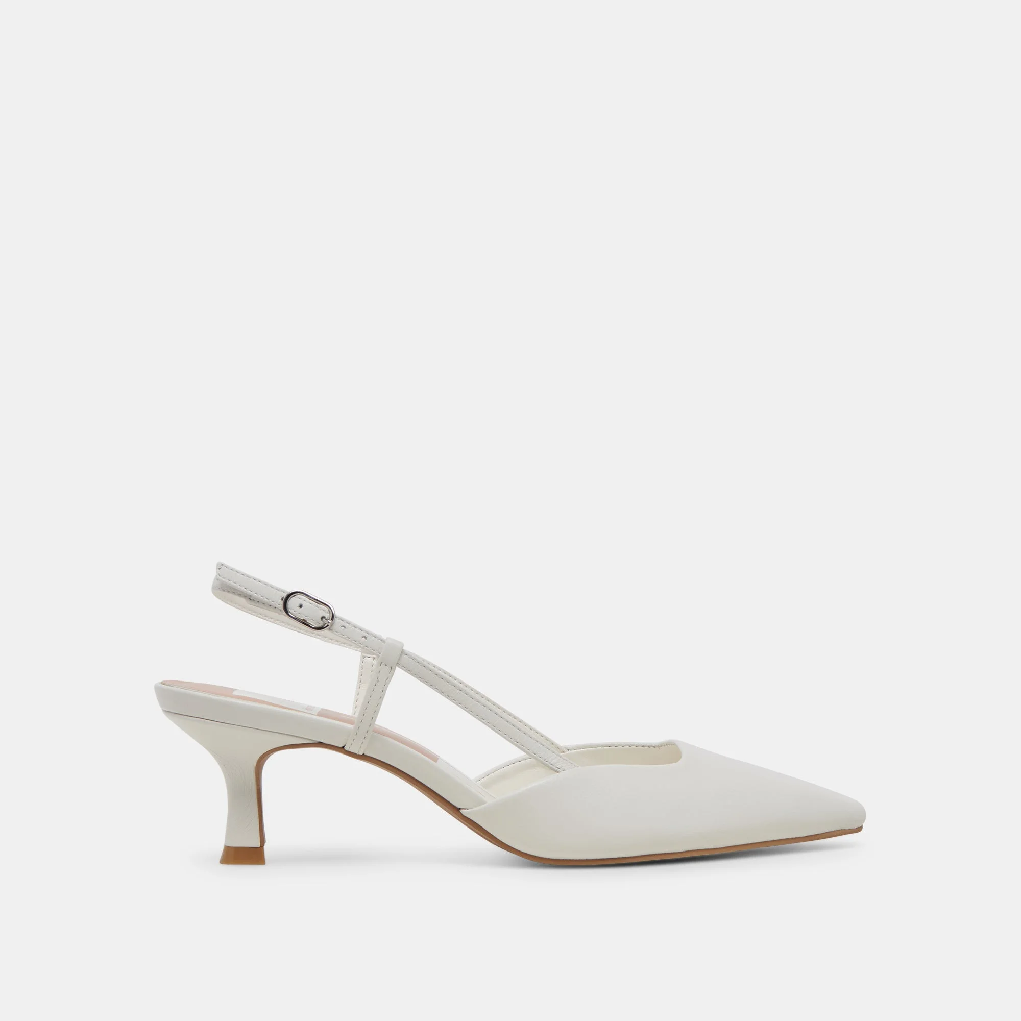 ODELA HEELS WHITE LEATHER - 1