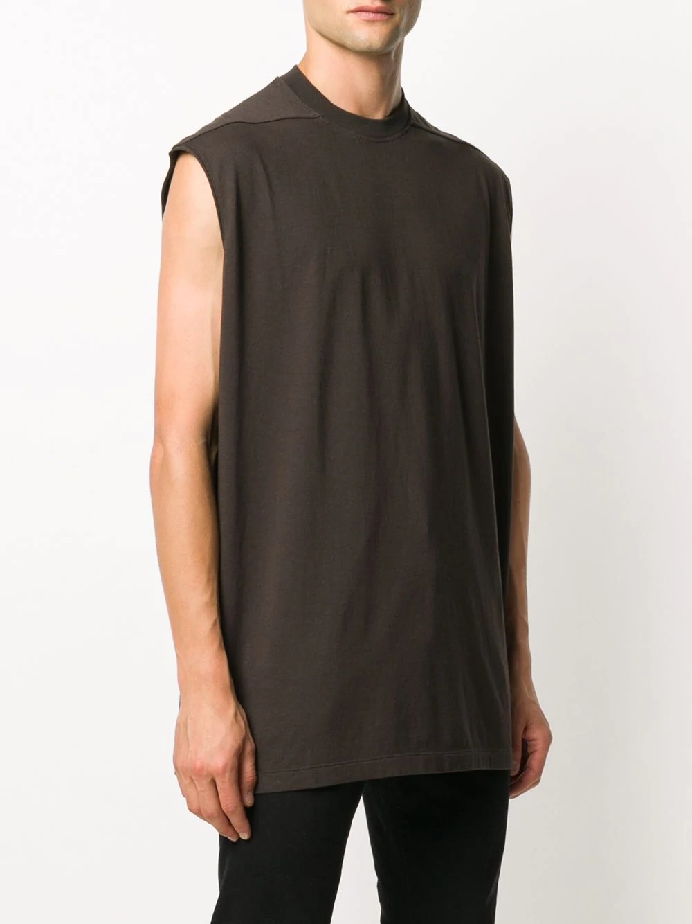 solid-color tank T-shirt - 3