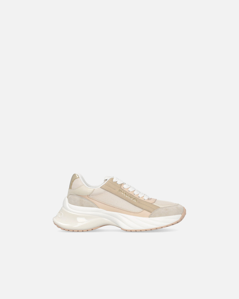 ARIEL SNEAKERS WITH LOGO AND LEATHER AND SUEDE DETAILS - 1