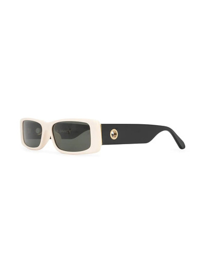 LINDA FARROW Dania rectangle-frame sunglasses outlook