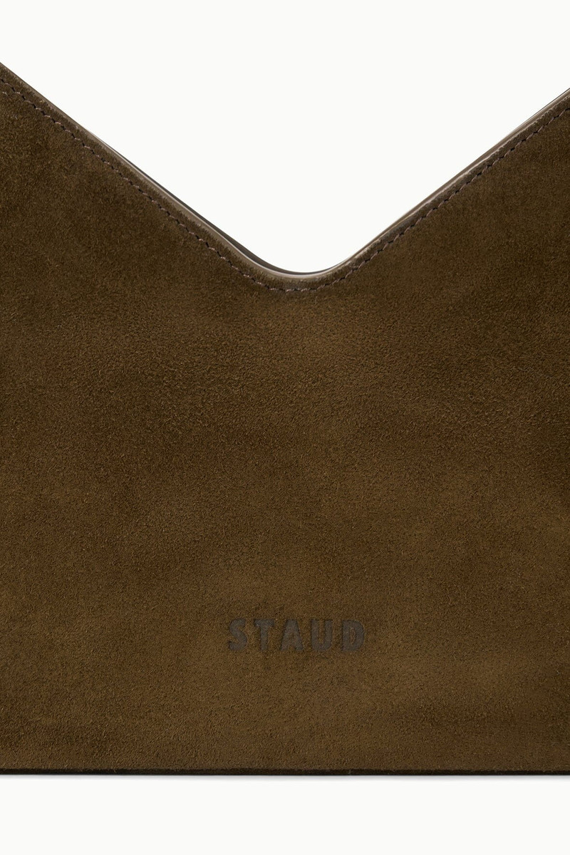STAUD VALERIE SHOULDER BAG TRUFFLE SUEDE 5