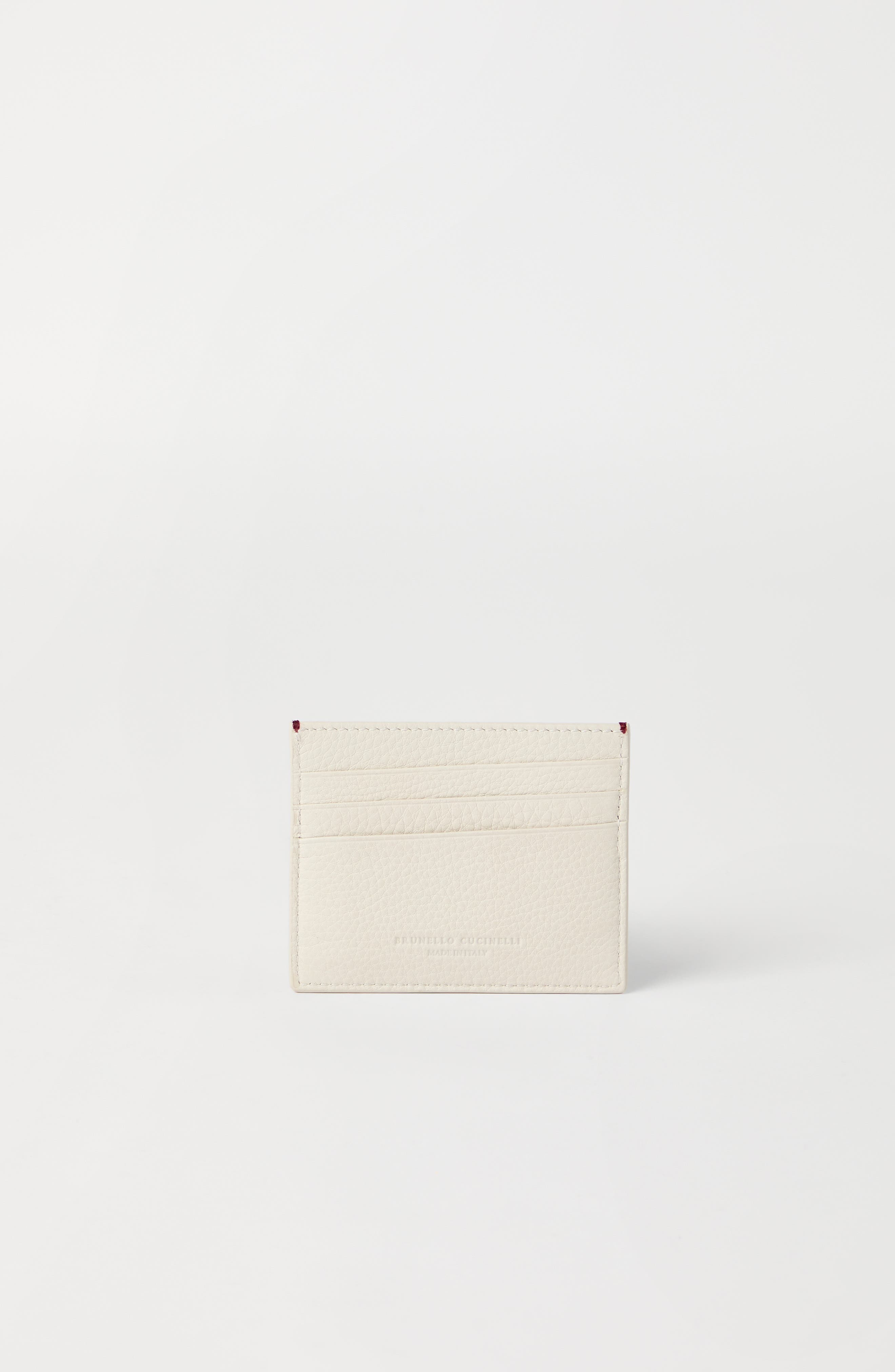 Brunello Cucinelli Calfskin card case in Ivory at Nordstrom - 3