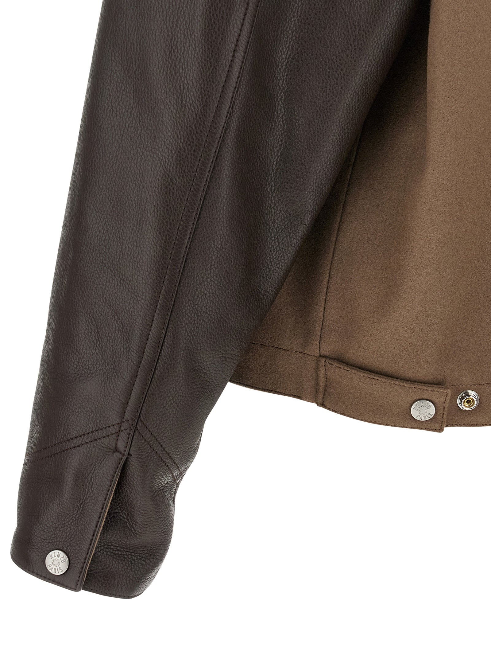 Kenzo Paris Chainstitch Puffer Jackets Brown - 4